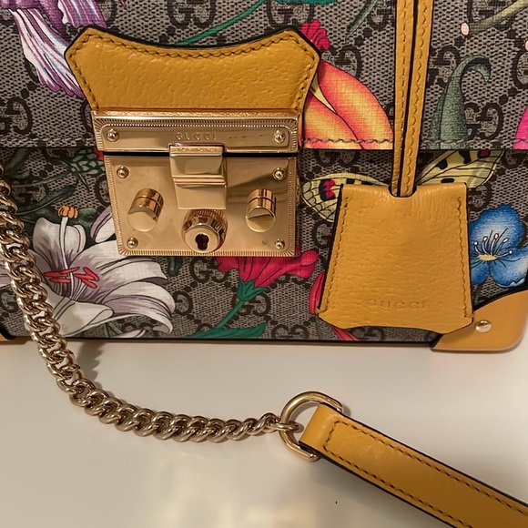 Authentic Gucci Monogram Floral Padlock Purse - Picture 12 of 14